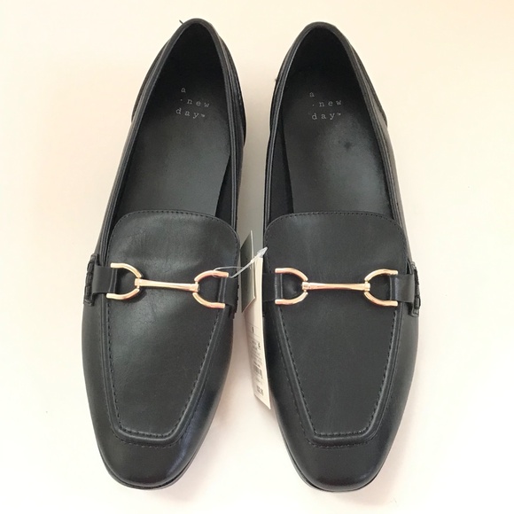 A NEW DAY Laurel Loafers Slip On Flats Black NWT Women’s Size 6 - Picture 2 of 16
